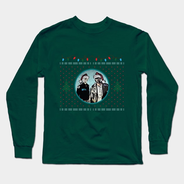 HaughtBadge Christmas Long Sleeve T-Shirt by LiminalSpaceDesigns